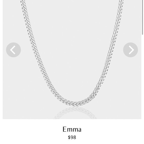 Aureum Collective Emma Cuban Chain 18.5” Silver